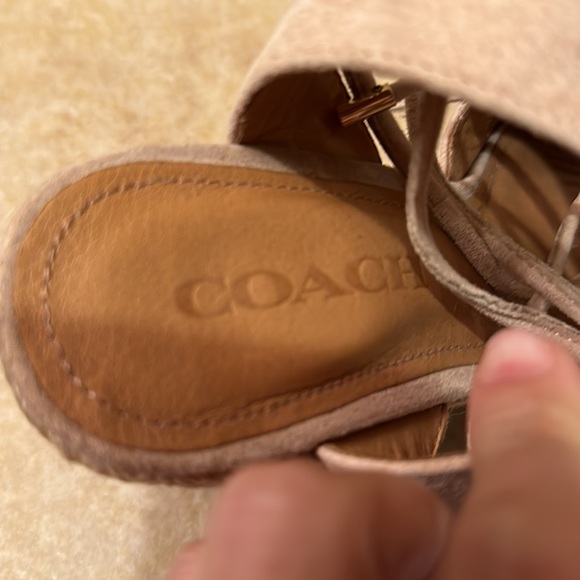 Coach Leather Wedges - Picture 3 of 6